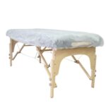 ملحفه کشدار یکبار مصرف رنگ سفید گرماژ ۲۰ اسپان باند ۲۲۰*۱۲۰ سانتی متر